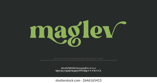 Magler creative modern stylish calligraphy letter logo design
