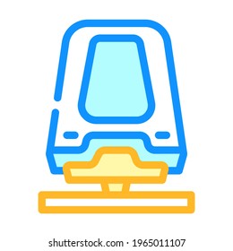 maglev Eisenbahn-Farbsymbol Vektorgrafik. Maglev-Eisenbahnschild. einzelne Symbolillustration