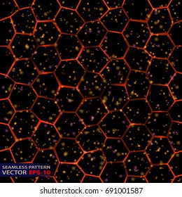 Magma. Abstract background. Seamless pattern. Vector