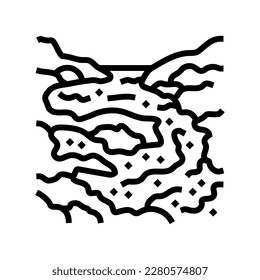 magma lava volcano line icon vector. magma lava volcano sign. isolated contour symbol black illustration