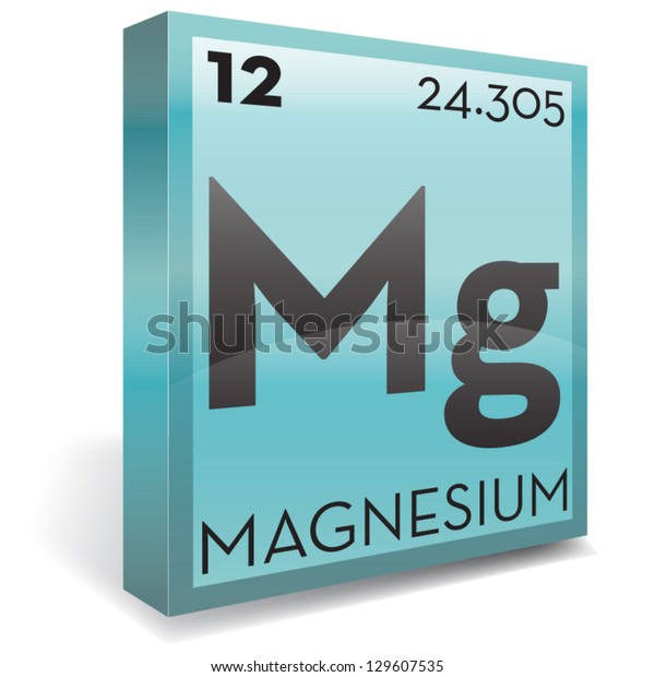 Magnesium Element Stock Vector Royalty Free 129607535