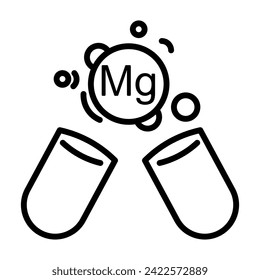 magnesium icon vector illustration symbol