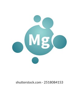 Magnesium pill or capsule vector icon. Nutrition supplement drop.