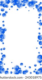 Cápsulas redondas de magnesio esparcidas al azar.  Tratamiento de belleza y nutrición cuidado de la piel.   Ilustración vectorial de vitaminas esenciales.  Concepto de vida saludable.