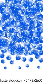 Cápsulas redondas de magnesio esparcidas al azar.  Tratamiento de belleza y nutrición cuidado de la piel.   Ilustración vectorial de vitaminas esenciales.  Concepto de vida saludable.