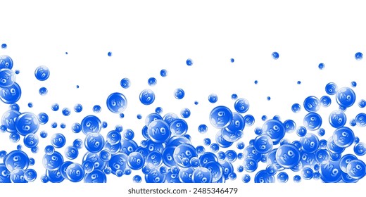 Magnesium round capsules scattered randomly.  Beauty treatment and nutrition skin care.   Essential vitamins vector illustration.  Healthy life concept.