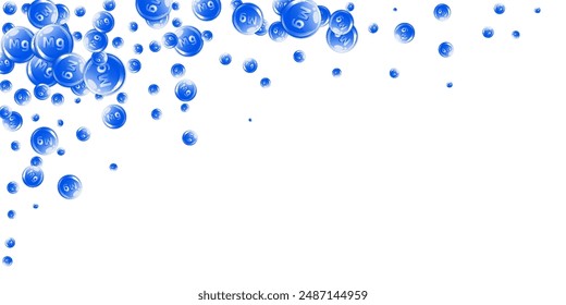 Magnesium round capsules scattered randomly.  Beauty treatment and nutrition skin care.   Wellness concept. Essential vitamins vector illustration. 