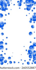 Magnesium round capsules scattered randomly.  Beauty treatment and nutrition skin care.   Wellness concept. Essential vitamins vector illustration. 