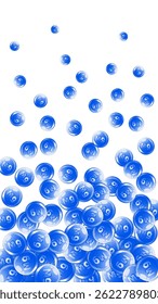 Cápsulas redondas de magnésio espalhadas aleatoriamente.  Tratamento de beleza e nutrição cuidados com a pele.   Ilustração essencial do vetor de vitaminas.  Conceito de vida saudável.