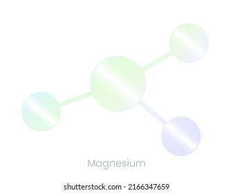 Magnesium structure icon with gradient. Vector illustration isolated on white background.