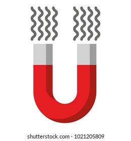 magnet attracting isolated icon