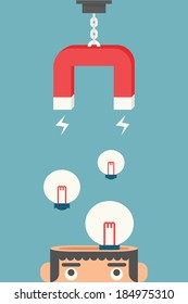 Magnet attracts an idea