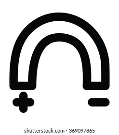 Magnet Bold Line Vector Icon