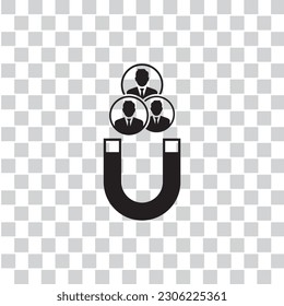 magnet client retention icon , business icon