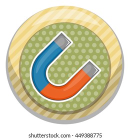 Magnet colorful icon
