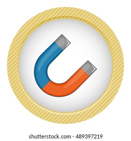 Magnet colorful icon