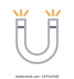 magnet colour line vector icon
