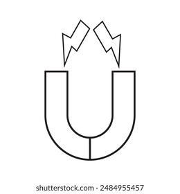magnet design icon vector illustration