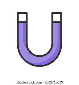 Icono de línea rellena de imán, accesorios de piezas electrónicas y de circuito en la placa principal 4000x4000 píxeles de fondo blanco de la placa