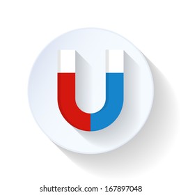 Magnet flat icon