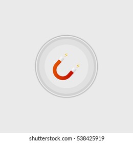 Magnet  flat icon illustration isolated vector sign symbol
