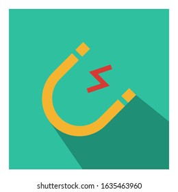 Magnet flat icon vector - ui icon vector
