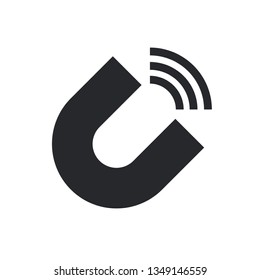 magnet flat vector icon