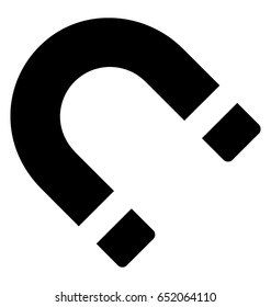 Magnet Glyph Vector Icon