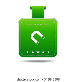 Magnet Green Vector Icon Design