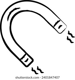 Magnet hand drawn vector illustration