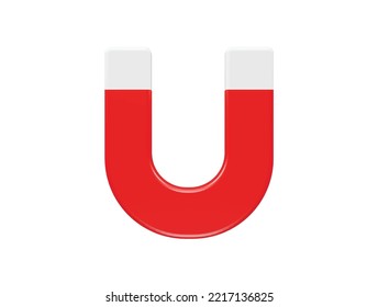 Magnet icon 3d rendering illustration render