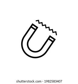 Magnet icon. Attraction icon. Can be used for advertising and banner purposes. Vector EPS 10.