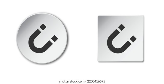 Magnet Icon. Badge With Magnet Symbol. Flat Vector Illustration.