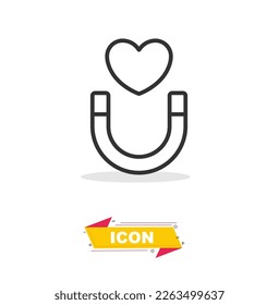 Magnet icon in black colour