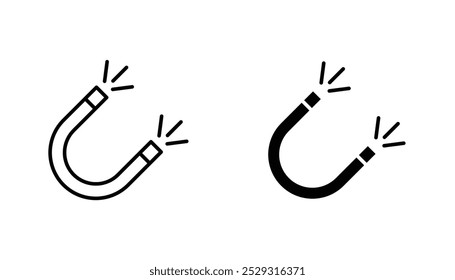 Concepto de icono de imán. Vector de acciones