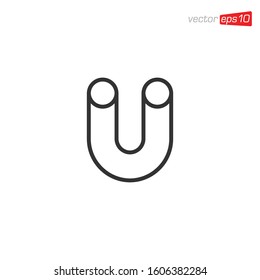 Magnet Icon Design Illustration Vector