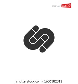 Magnet Icon Design Illustration Vector