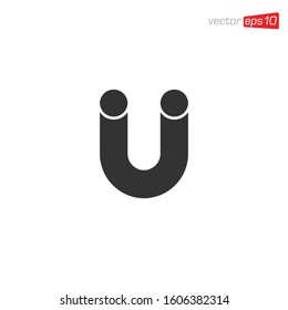 Magnet Icon Design Illustration Vector