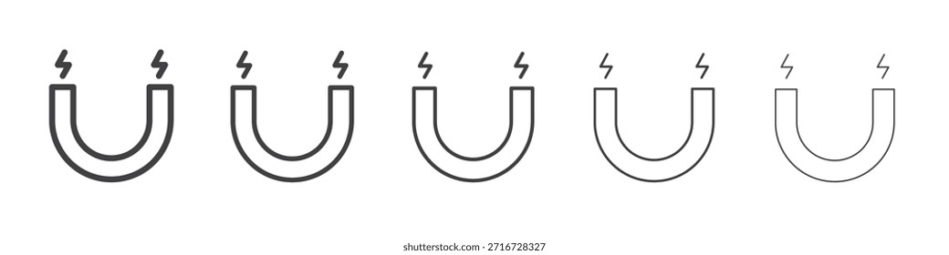 Ícone de ímã design, logo, app, UI. Ilustração vetorial, EPS