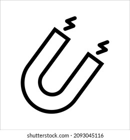 Magnetsymbol-Designvorlage Trendy style, Vektorgrafik auf weißem Hintergrund, EPS10