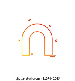 Magnet icon design vector