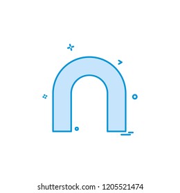 Magnet icon design vector