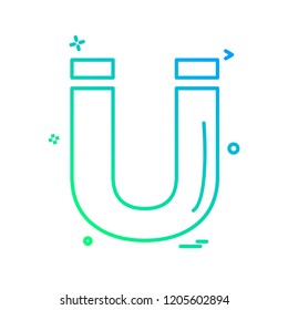 Magnet icon design vector
