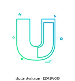 Magnet icon design vector