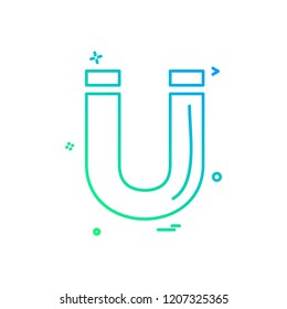 Magnet icon design vector