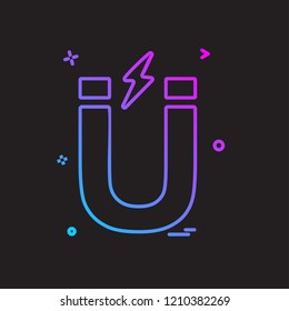 Magnet icon design vector