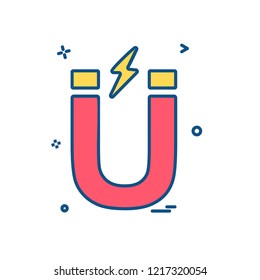 Magnet icon design vector