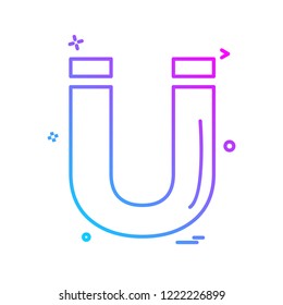Magnet icon design vector