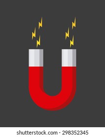 magnet icon design, vector illustration eps10 graphic 