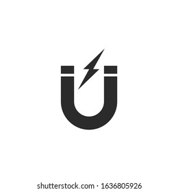 magnet Icon, editable color template. magnet symbol vector sign isolated for graphic and web design.